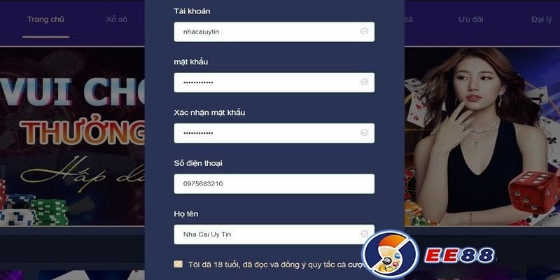 Mẹo giúp bạn đăng ký EE88 thành công 100%